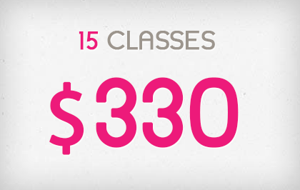 15 Sessions - $285