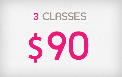 3 Sessions - $75